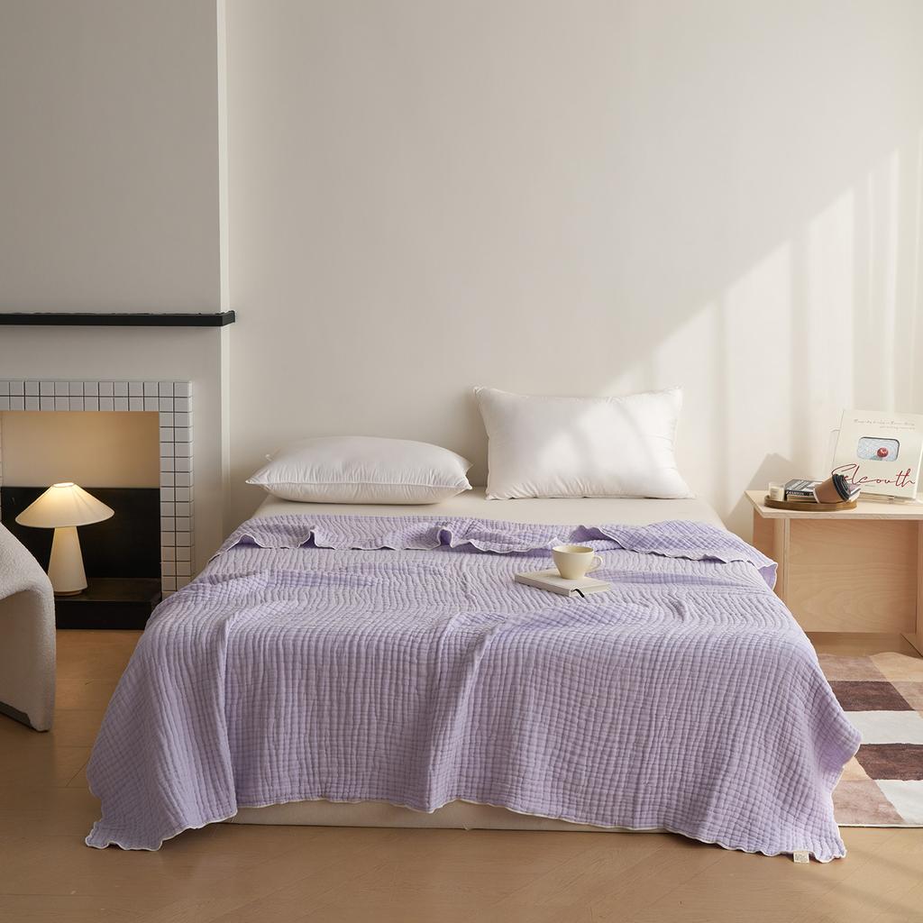 Cotton Six-Layer Gauze Cover Blanket For Children And Adults Pure Cotton Knitted Seersucker Thin Blanket Sofa Nap Leisure Blanke