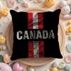 Canada Canadian Flag Ca Leaf Cushion Cover Summer Coolness Linen Fabric Double-Sided Printing Pillow Case Sofa Home Decor Gift