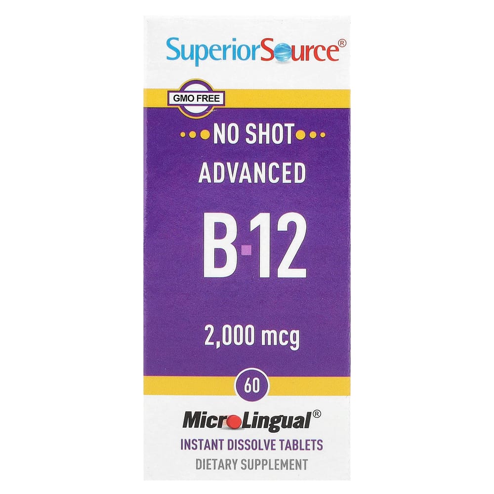 Superior Source Advanced B-12 2000mcg Instant Dissolve MicroLingual Tablets 60 Tablets