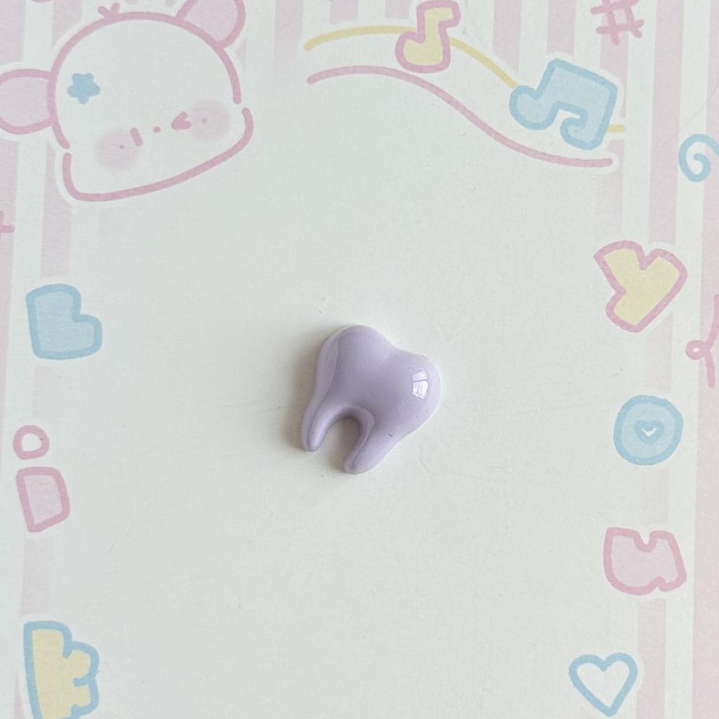 20 Pcs New Cute Cartoon Animal White Small Teeth Series Resin Scrapbook Diy Jewelry Children Gift Hairpin Accessories A54