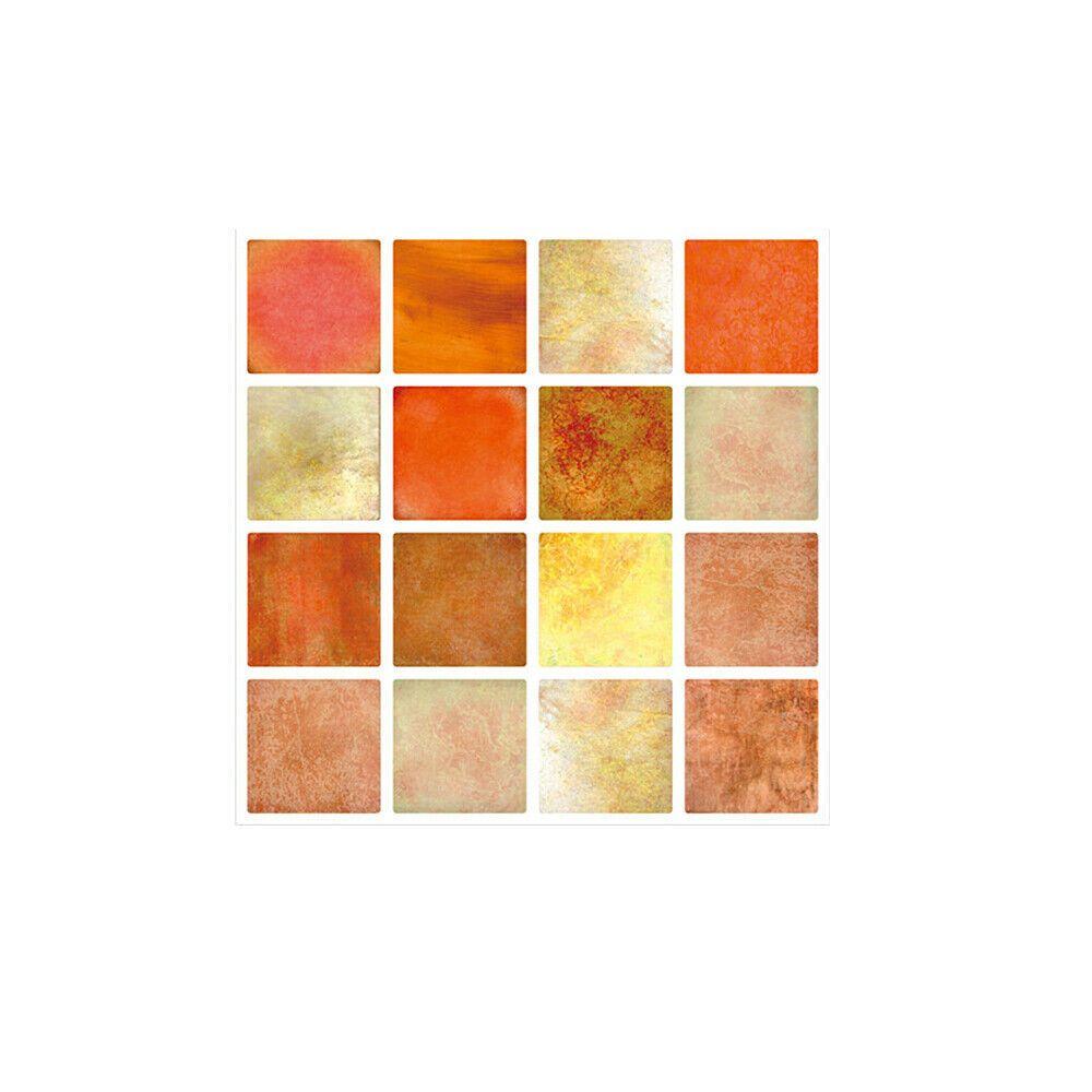 Kitchen Fashion Mosaic Self-adhesive Removable Tile Stickers Wallpaper Wall Stickers DIY Home Decor
