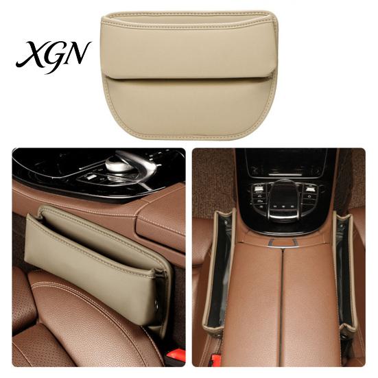 Automotive Interior Storage Box Car Seat Gap Organizer Box, Faux Leather Multifunction Console Pocket Crevice Side Pocket, Universal Wallet