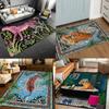 Bohemian Tiger Pattern Vintage American Ethnic Area Rug Non-Slip Carpet Machine Washable Doormat for Living Room Bedroom Kitchen