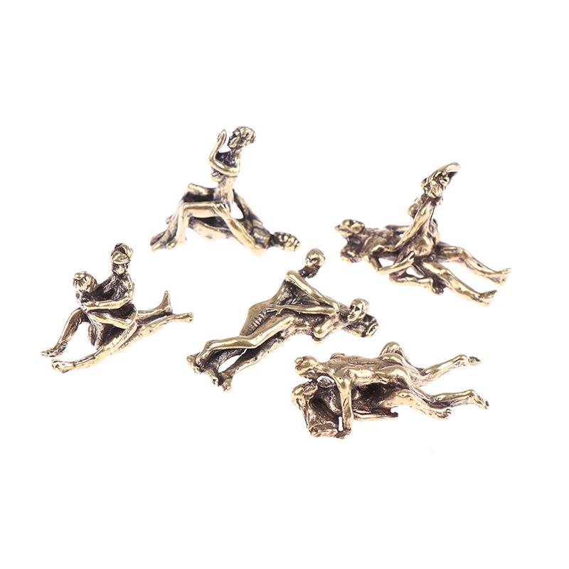 Мини Винтаж Латунь Сексуальный Орнамент Ремесленные Статуэтки Для Домашнего Бара Партии Стол Декор