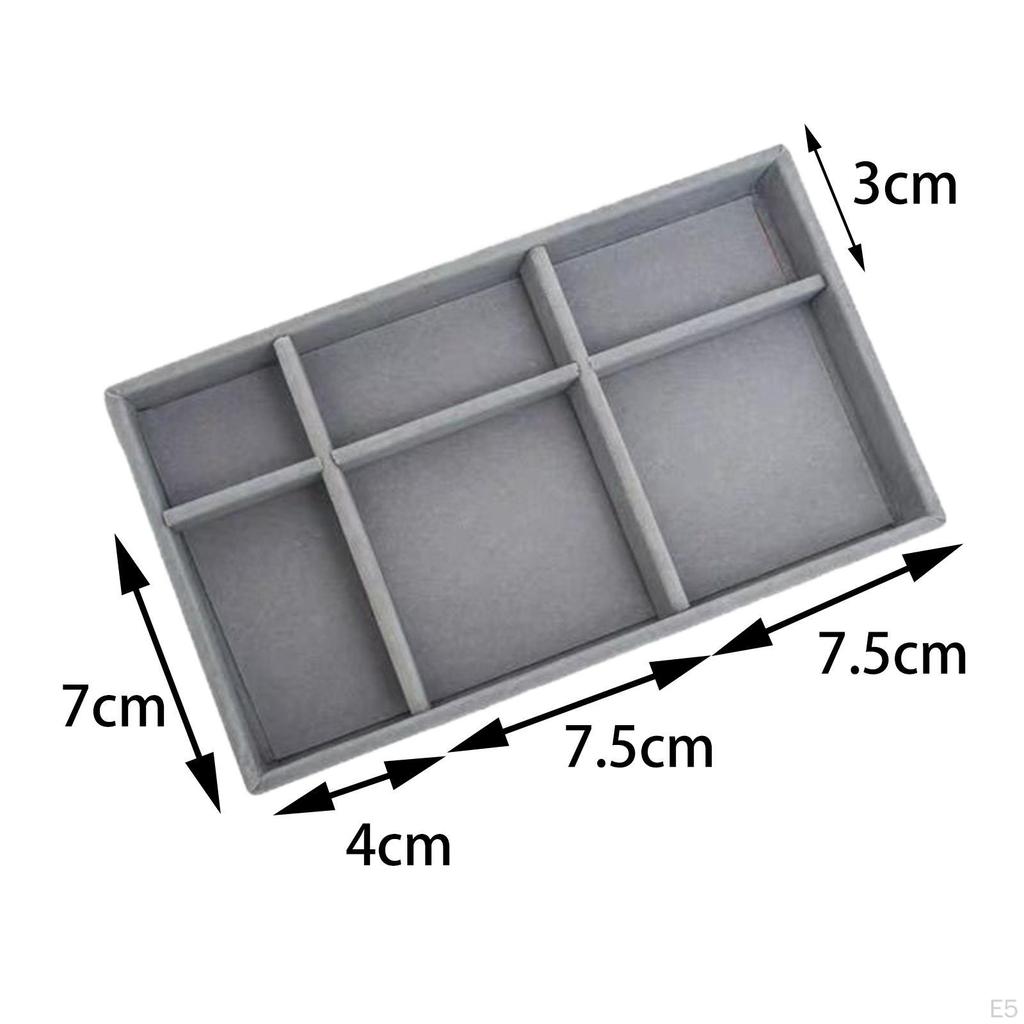 Штабелируемый лоток для ювелирных изделий-органайзер для ящика для хранения серег, ожерелья, браслета