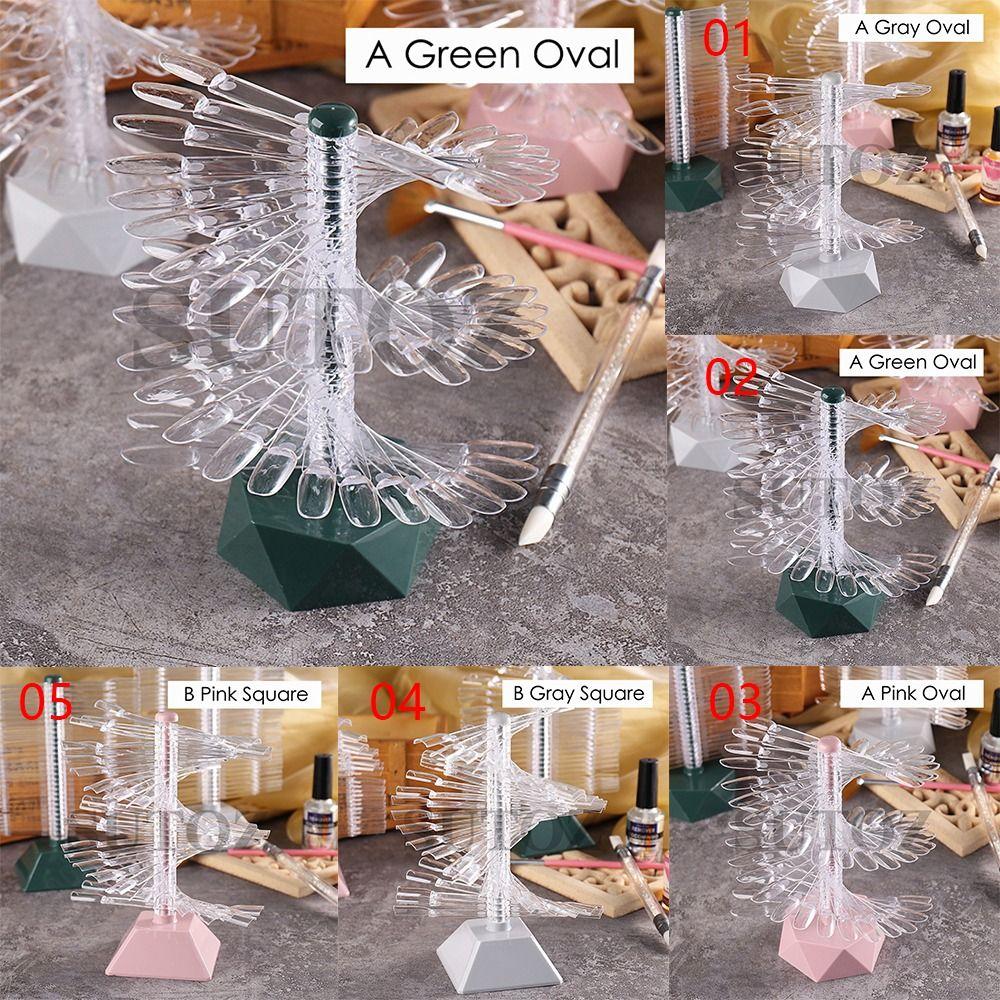 Gel Polish Spiral Shelf Nails Showing Shelf Nail Art False Tips Manicure Shelf Display Stand