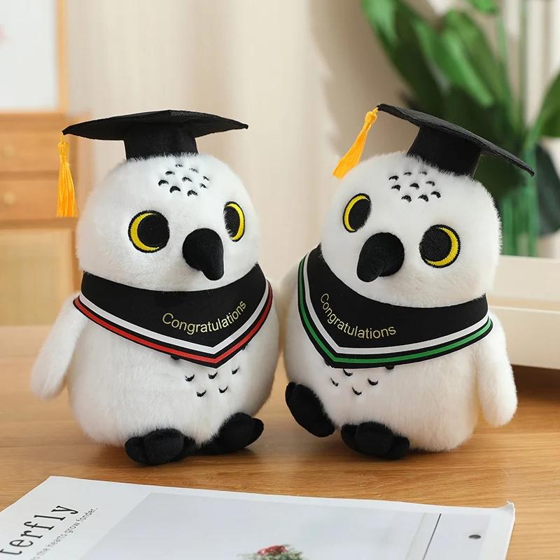 Creative Dr.Owl Plush Toys Cute Soft Bird Doctor Graduation Toys Delicate Ribbon Owl Doll Party Decor Funny Children Gift