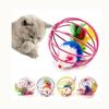 Interactive Cat Toy Mouse Toy Funny Caged Mouse Pet Toy Rat Ball for Cat Dog Pet Novelty Toy Pet Supplies Random Color