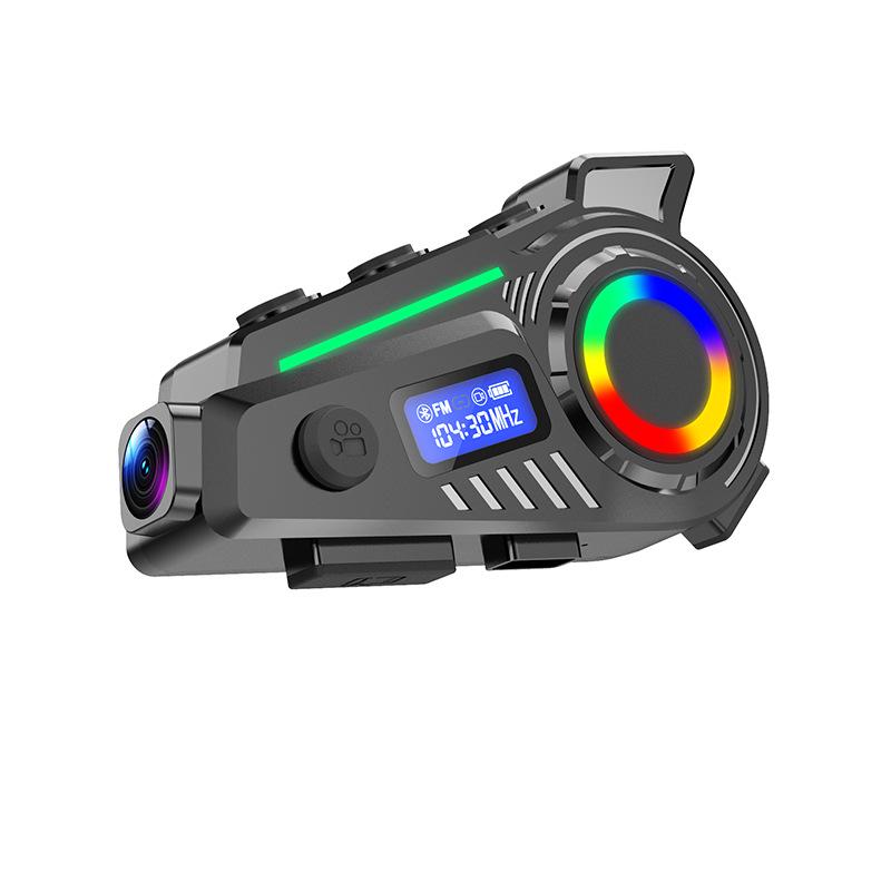 K19 Bluetooth Motorcycle Helmet with Dash Cam, HD Camera, FM Radio, and GPS Tracking