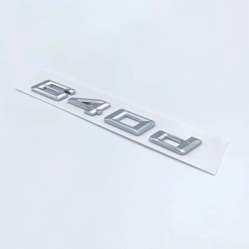 New Numbers Letters 620d 625d 628d 630d 635d 640d 645d 650d ABS Emblem for BMW 6 Series Car Trunk E63 E64 F06 F12 Logo Sticker