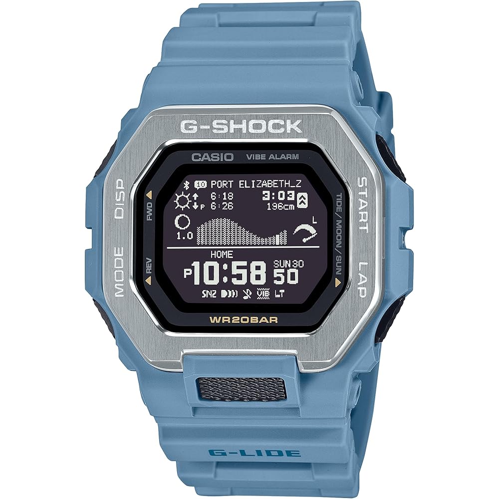 Casio G-Shock G-Lide Digital Surf Watch Ocean Blue 200m Water Resistant GBX-100-2A