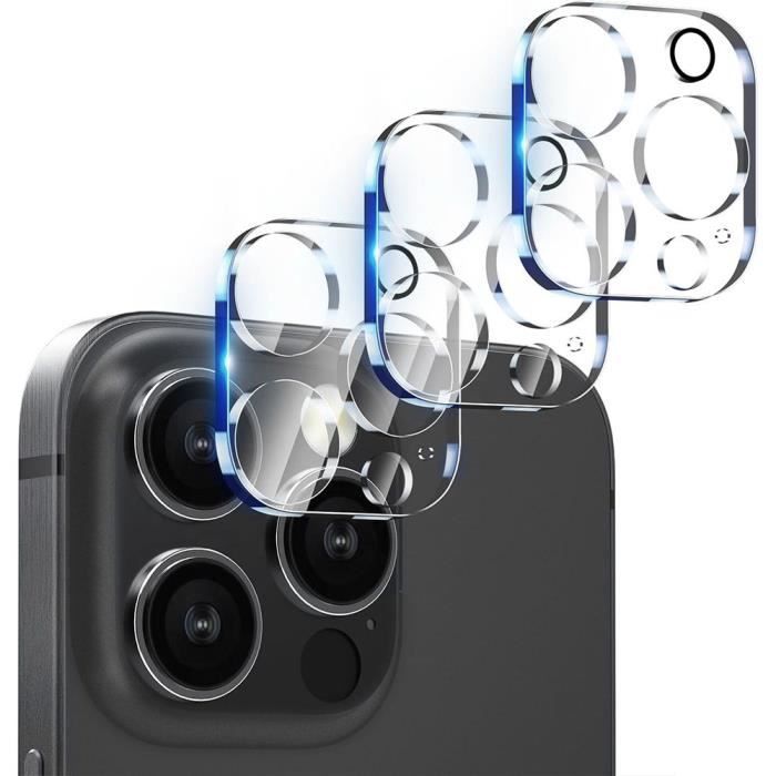 3 Защитная пленка Закаленное стекло - для iPhone 16 Pro Max - Устойчивая к царапинам - Защита камеры