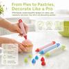 Food Grade Silicone Cake Icing Pen 12 Patterns Chocolate Pen Kit  DIY Cake Decorating