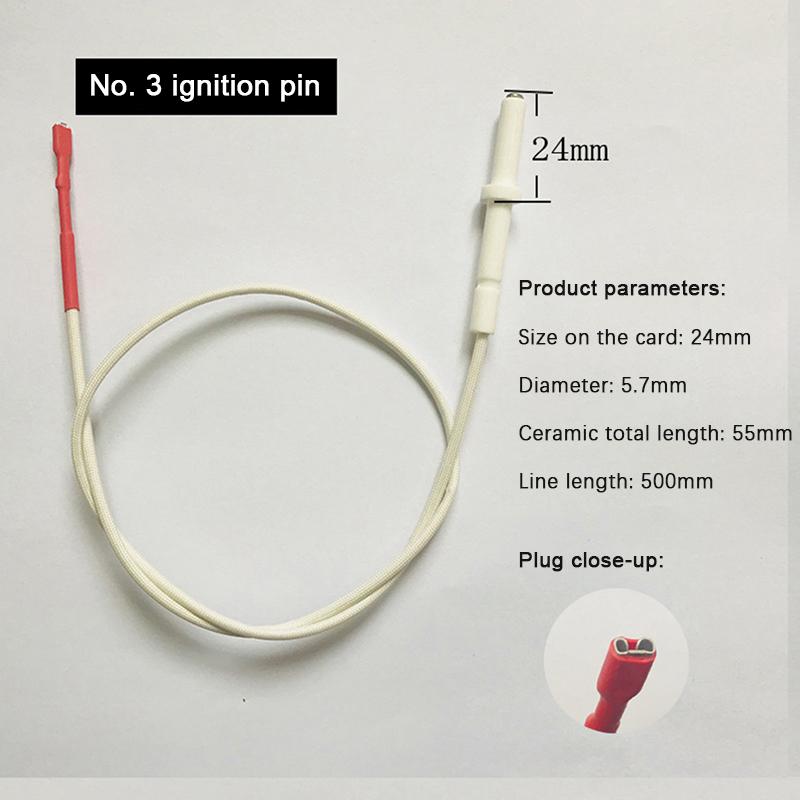 1Pc Line Gas Cooker Range Spare Parts Igniter Ceramic Electrode With Cable Rod