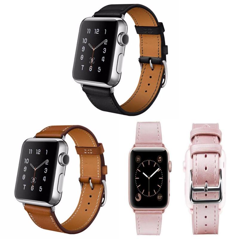 Кожаный ремешок для Apple Watch одинарный петлевой плетеный ремешок из натуральной кожи для моделей 38 мм и 42 мм
