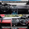Car Dashmat Black/Brown Leather Dashboard Cover Suede Leather Dash Mat Pad Sunshade Accessories for Jaguar E-PACE 2017-