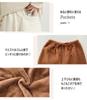 DAYCLOSET Long Sleeve Boa Top and Pants Loungewear Warm and Thick for Roomwear197 Women's 2-Piece Set, Winter, Brown,