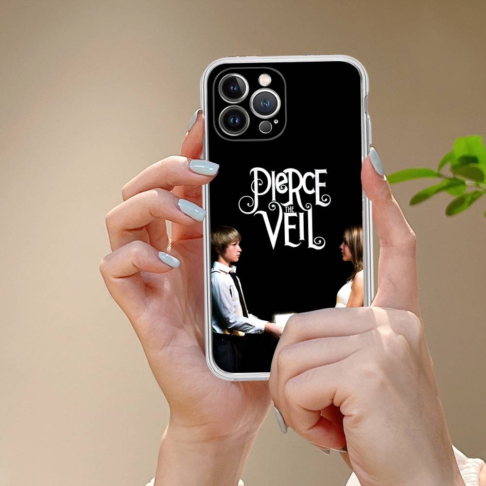 P-Pierce The Veil Band For IPhone 17 16 15 14 13 12 11 Pro Max Plus Mini Funda For Transparent Cover