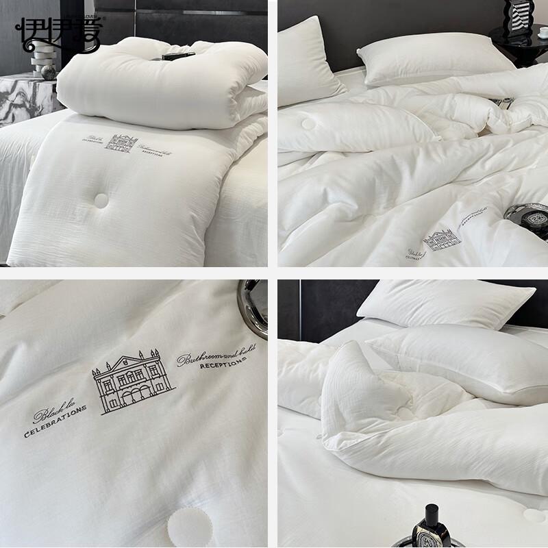 YIYIAI Cotton Double Gauze Soy Fiber Winter Quilt