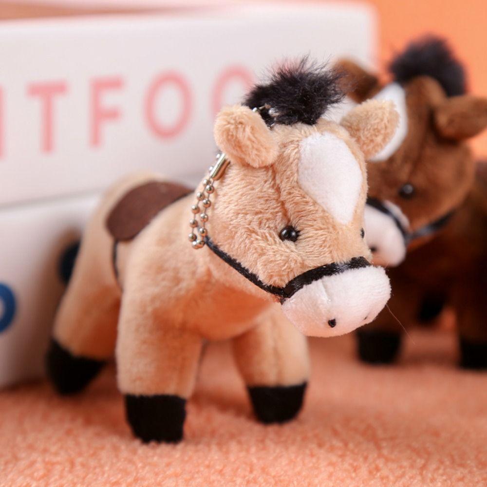 Soft Pony Plush Doll Pendant Pendant Plush Horse Cute Pony Pendant Charm