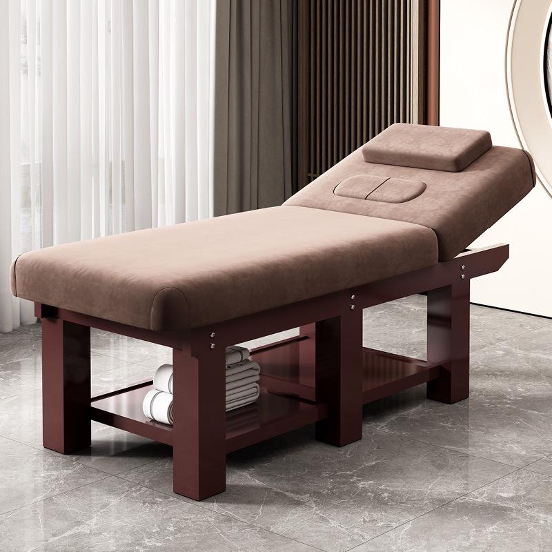 Solid Wood Beauty Massage Bed for Spa and Salon Treatments