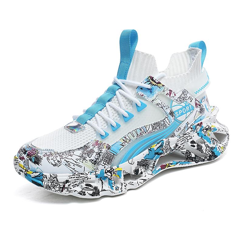 Новинка 2023 года, мужские кроссовки в стиле ретро, ​​мужская обувь с высоким берцем на массивной подошве, повседневная обувь с дышащей толстой подошвой, размеры 36–47