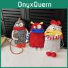 Fafunny Плетеная сумка через плечо с большим ртом из тканевого материала для уличной моды