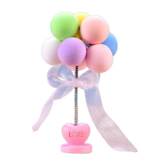 Car Decoration Balloon Design Heat Resistance Resin Balloon Shape Car Decoration Dashboard Clay Ornaments for Decoration