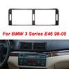 1Pc Air Vent Trim Auto Carbon Fiber Console Air Vent Sticker Trim for -BMW 3 Series E46 98-04 Car Interior Accessories