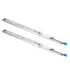 1 Pair 30in Locking Drawer Slide Cold Rolled Steel 120kg Bearing 53mm Width 3 Sections Heavy Duty Ba