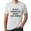 Футболка Hombre Camiseta Grafico Mi Hija Favorita Me Regalo Esta Camisa