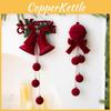 Bell Tree Christmas Decor Red Velvet Material Festive Home Embellishments Window