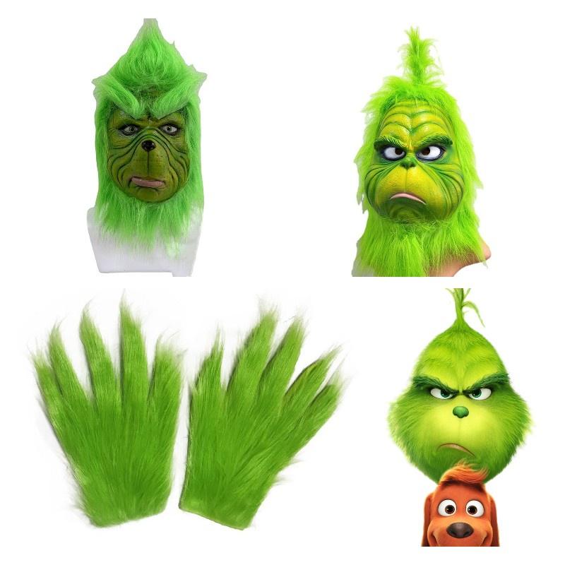 Взрослый размер Рождественские перчатки Гринча Праздничная праздничная вечеринка Реквизит для косплея