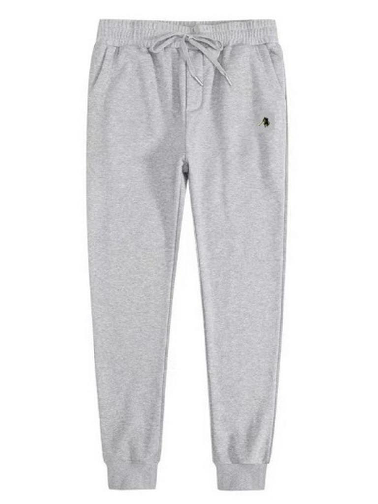 Men's Plush Lined Hooded Sweatshirt, Embroidered Loose Fit, Autumn/Winter Polo Style, Plus Size, RL Design