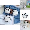 Adorable Panda Plush Toy Keychain Cute Black And White Stuffed Animal Bag Charm