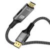 Кабель-адаптер FDBRO DisplayPort на HDMI 8K, Активный 8K@60 Гц, 4K@120 Гц, 32,4 Гбит/с, Однонаправленная передача, Штекер-Штекер, DP 1.4 на HDMI 2.1, Дисп