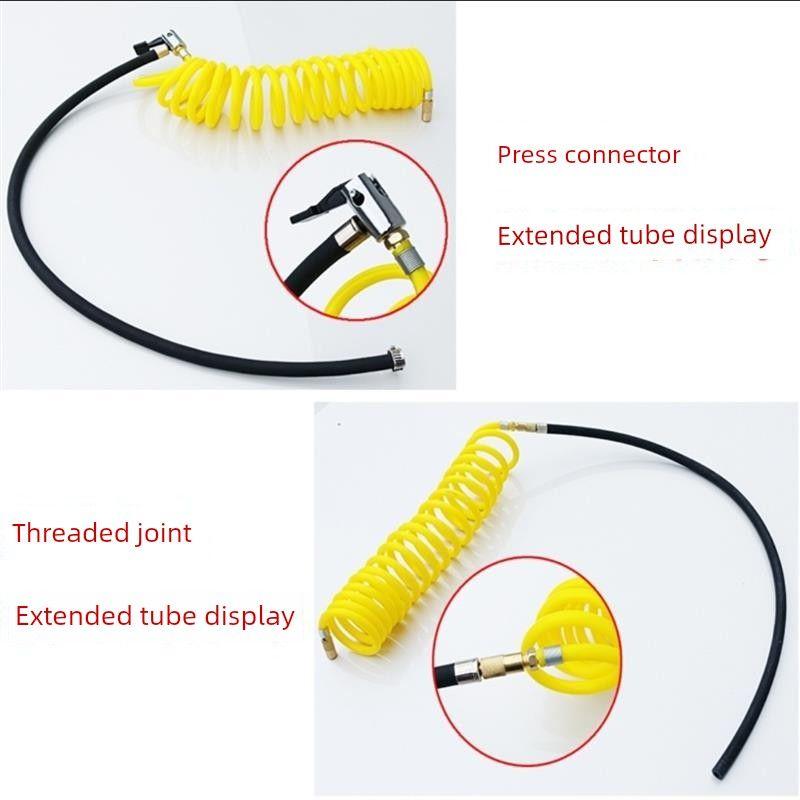 Car Air Pump Hose, Thickened Explosion-Proof Inflator Tube, Electric Air Pump Accessories, Rubber Hose, Gauze Braided Tube