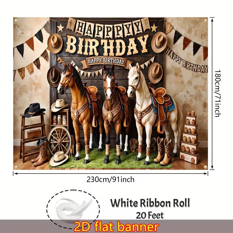 2D Wild West Background for Kids Birthday Photoshoot and Video