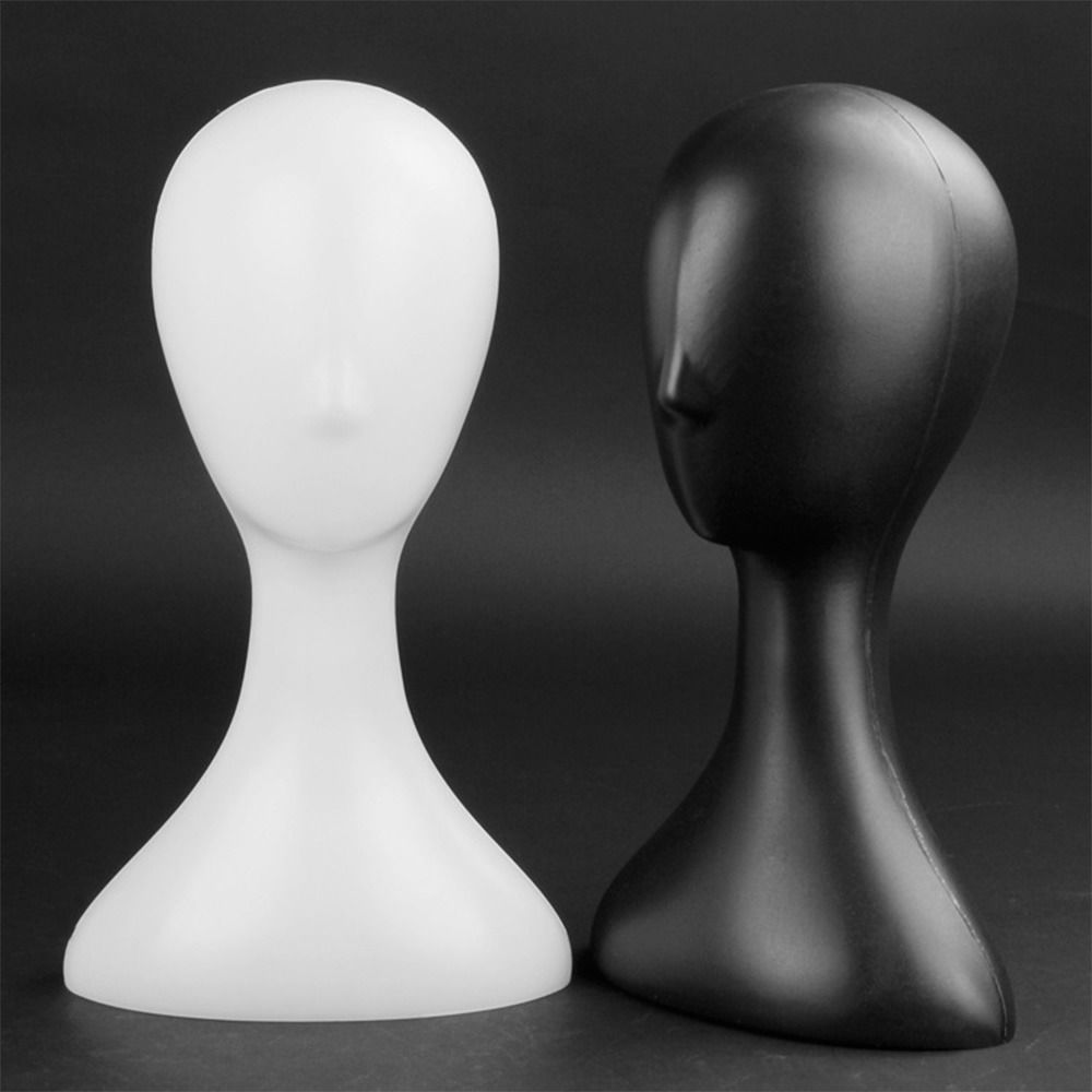 Wide Display Stand Glasses Hat Head Model Display Stand Plastic Mannequin Women's Model Wig Holder
