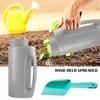 Ручной разбрасыватель соли 2 л Разбрасыватель удобрений с регулируемыми режимами открытия Ручной разбрасыватель с совком