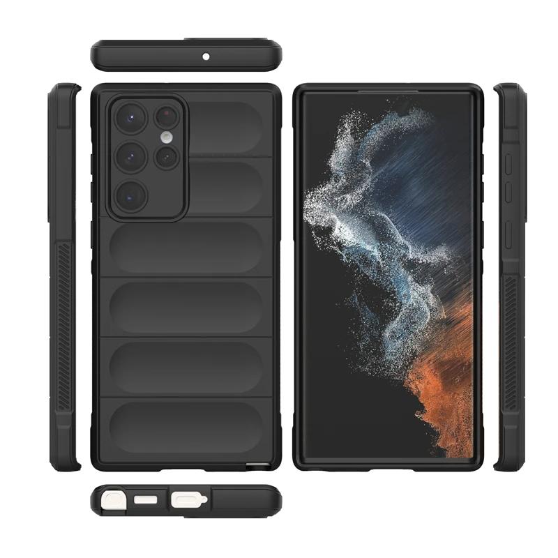 Для Samsung Galaxy S21 S22 Plus S21 S22 Ultra S21 FE 5g задняя крышка телефона чехол жидкий силикон противоударный чехол-накладка