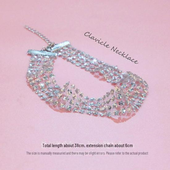 Чёрное кружевное колье «Фея»: Ожерелье в японском и корейском стиле