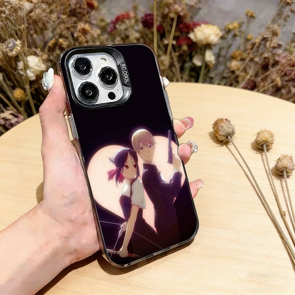 Чехол для телефона Kaguya sama Love is War Для iPhone 17,16,15,14,13,12,11 Plus,Pro Max,XS,Красочный Серебристый Черный Чехол