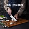 1pc Premium Acacia Wood Cutting Board Ideal for Meat Cheese Bread Vegetables Fruit Durable Kitchen Tool for Home Dorm Use