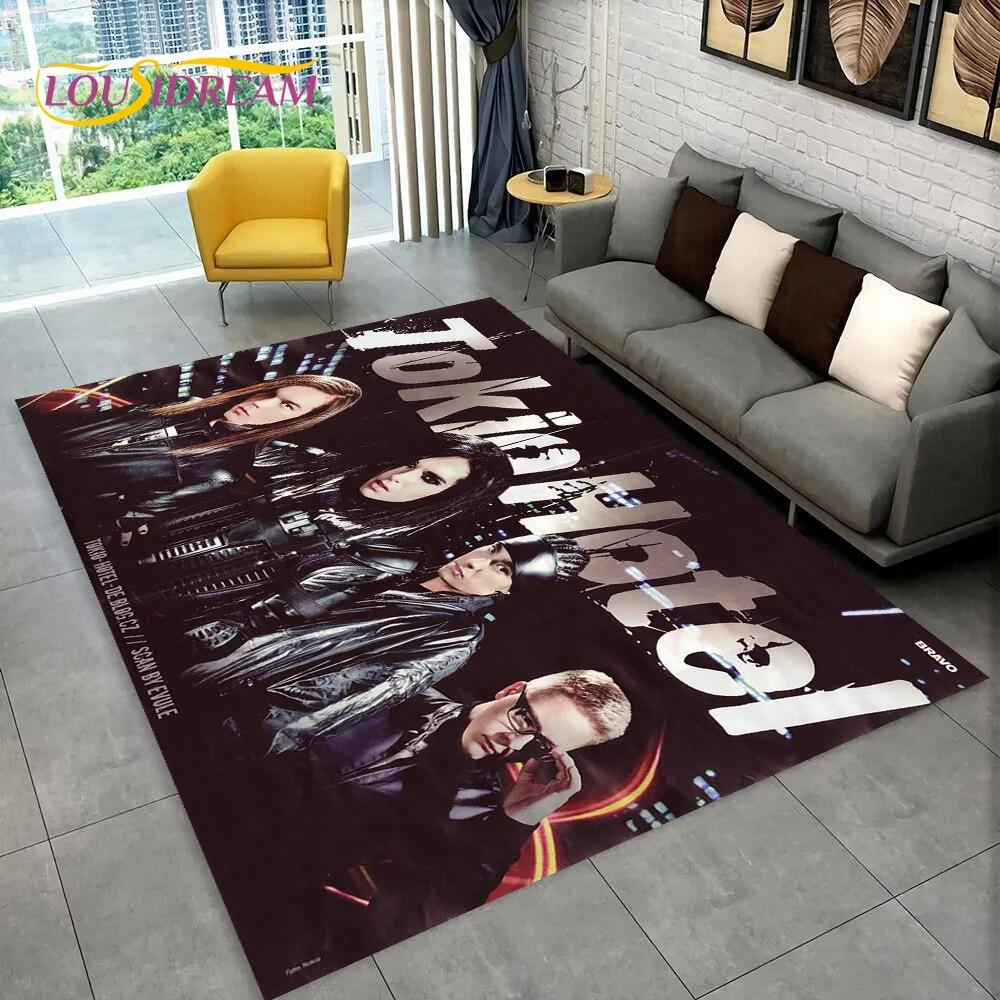 Tokio Hotel Рок-группа Билл Каулитц Ковер Коврик для дома Гостиная Спальня Диван Придверный коврик Декор, детский ковер Нескользящий коврик для пола