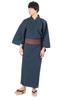 Юката Оби Ива Хлопок Хлопок Презентация Оби Синий x Черный Красный [Ai Indigo] Мужской и 2-х предметный комплект, антипригарное плетение, лен, (ВМС и C2. XL)