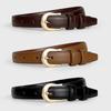 Women's PU Leather Belt Versatile Waist Belt Simple Trendy Waistband