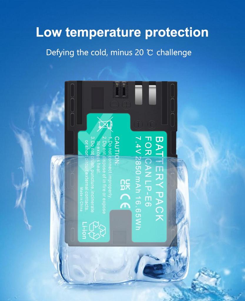 PALO 2000 мАч LP-E6 аккумулятор для цифровой камеры Canon EOS 5DS 5D Mark II Mark III 6D 7D 60D 60Da 70D 80D DSLR EOS 5DSR 5DIV