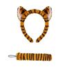 Animal Tigre Costumes Tigre Ears Headband Tail Bowtie Animal Fancy Costume Kits Halloween Cosplay Party Accessories