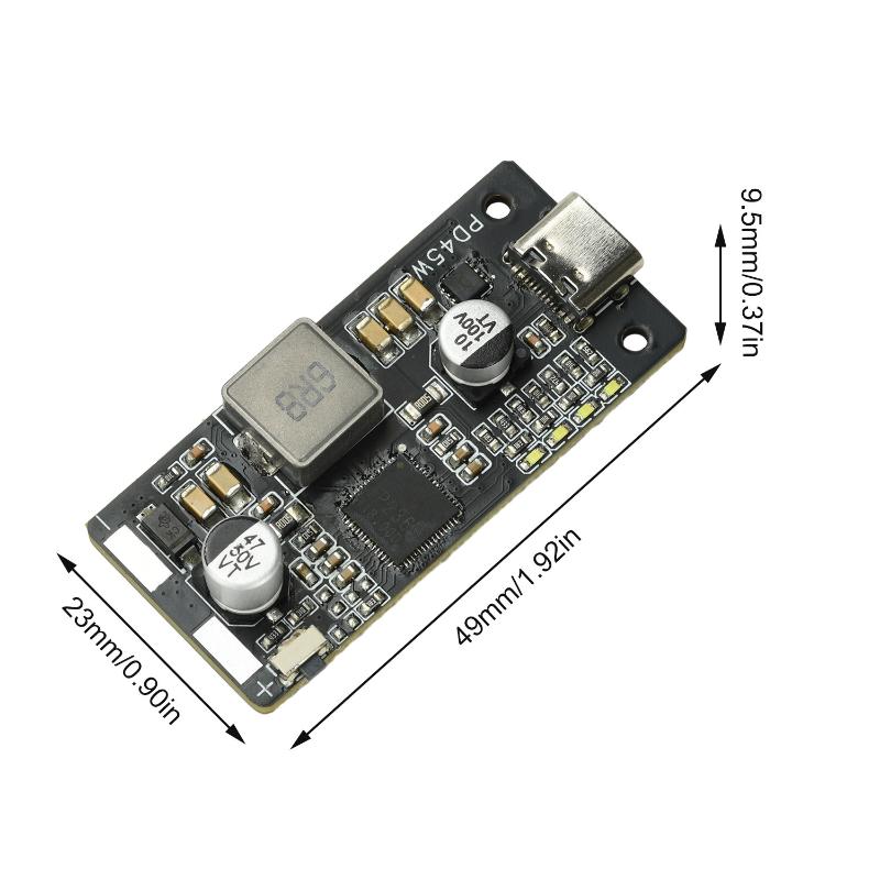 1 шт. Зарядное устройство для литий-ионных/LiFePO4 аккумуляторов Type-C USB PD3.1 Быстрая зарядка 45 Вт 2S 3S 4S 5S 6S Модуль зарядного устройства/разрядника для литиевых батарей